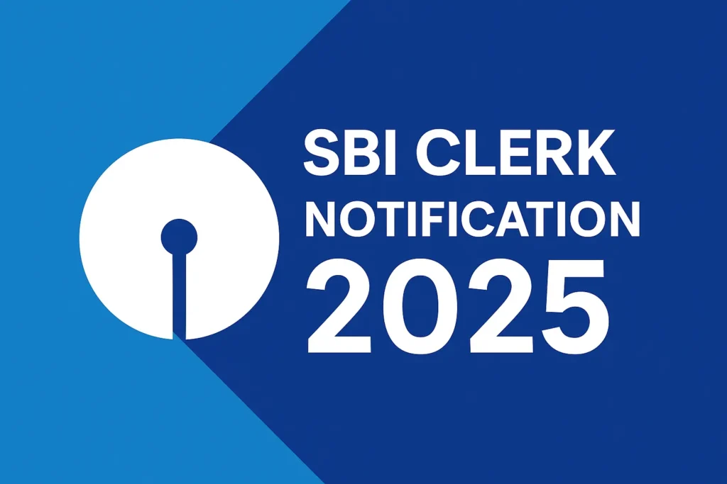 SBI Clerk Notification 2025